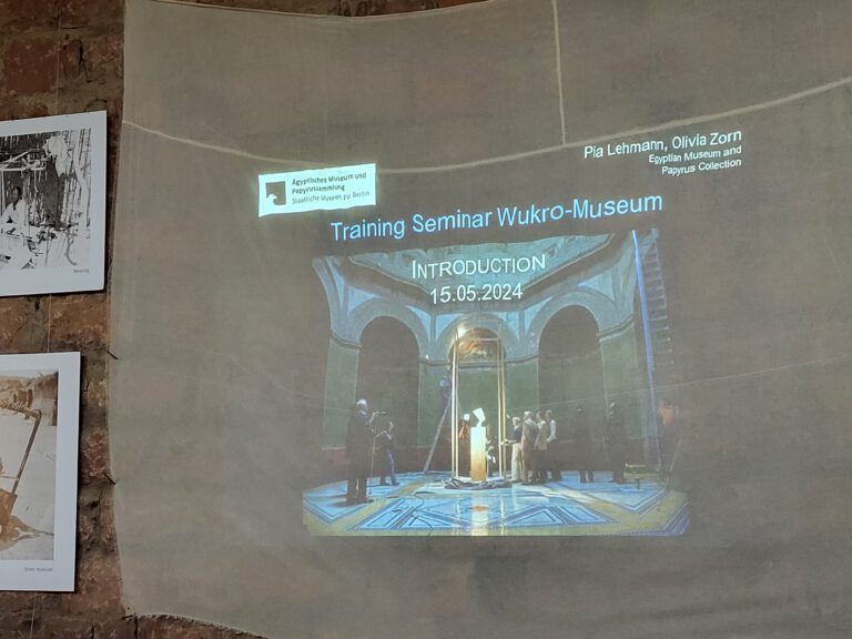 training vom ägyptische museum plakat