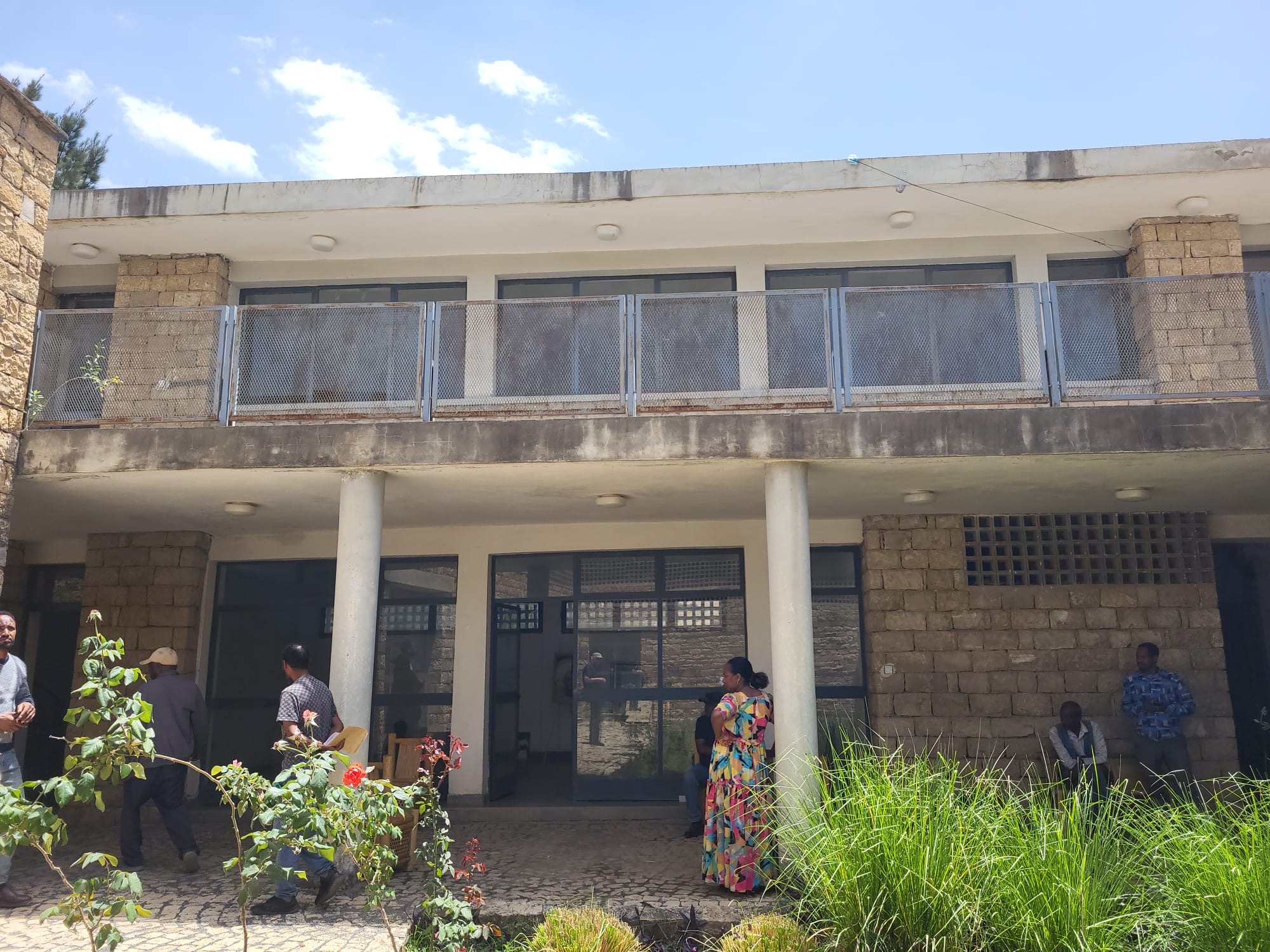 Aufnahme der Schäden an den Gebäuden des Wukro Museums.